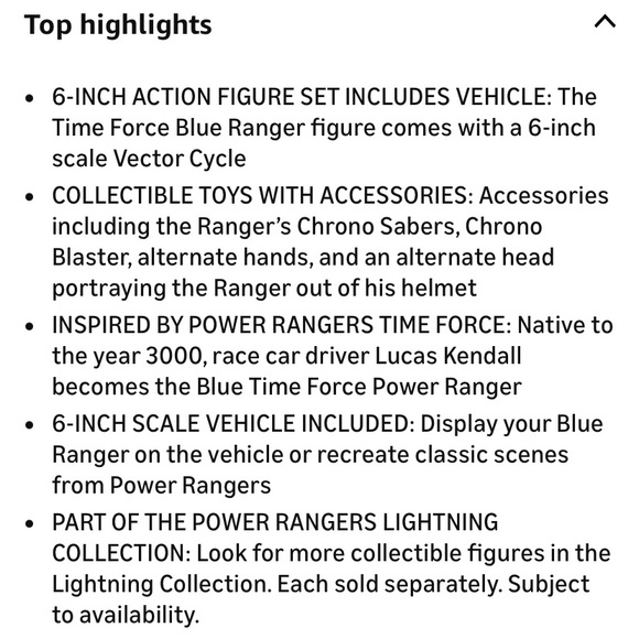 Power Ranger Lightning Collection Blue Ranger with Vector Cycle - Picture 6 of 6